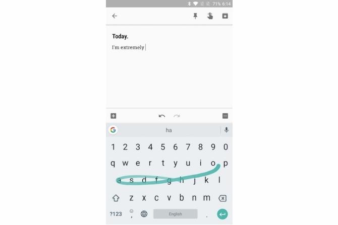 A gboard tippek gyorsabban íródnak be