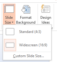 Hogyan változtassuk meg a diák méretét a PowerPoint powerpoint szempontjából