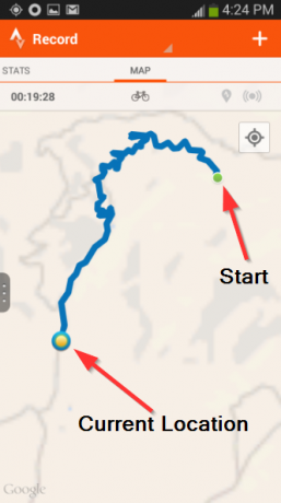 3 Strava - Track & Analyse - Record Activity - Térkép