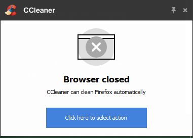 CCleaner automatikus tiszta felbukkanó képernyő