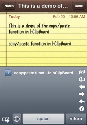 hclipboard - iphone copy paste alkalmazás