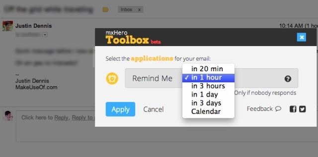 mxHero-Toolbox-For-Gmail-Chrome-Set-emlékeztető-For-mailek