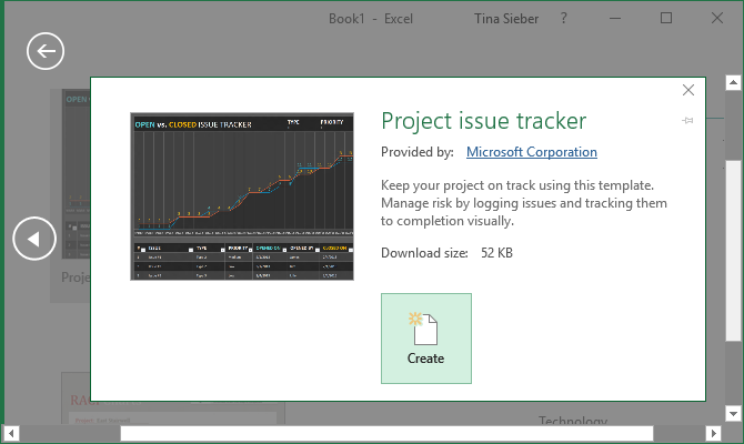 Excel-sablon előnézet