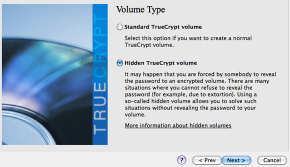 Hogyan lehet egy valóban rejtett partíciót létrehozni a TrueCrypt 7 3 rejtett kötettel