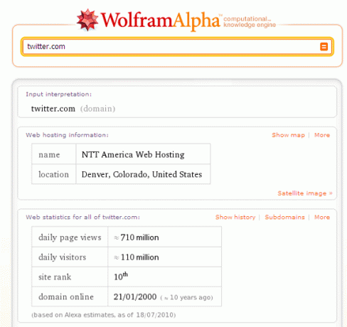 wolfram alfa keresés