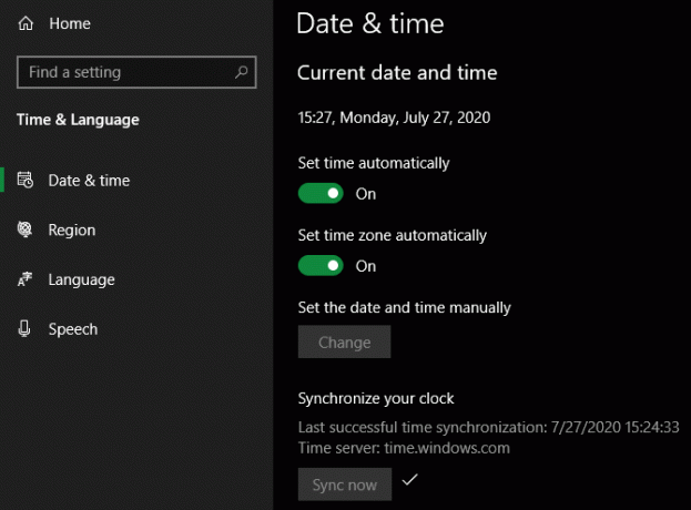 Windows 10 automatikus óra