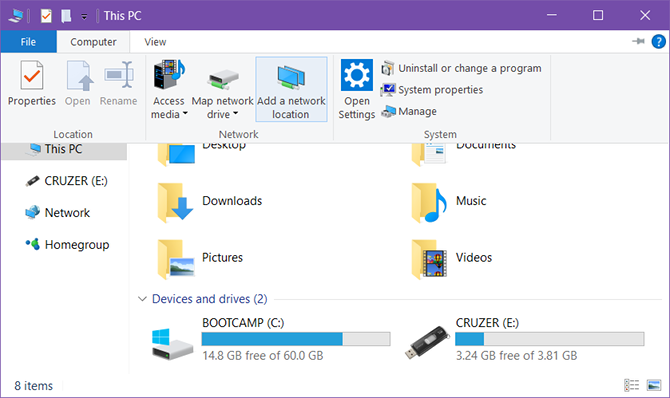 A Windows File Explorer bekapcsolása FTP-kliensbe A Windows 10 ftp hozzáadja a hálózati helyet