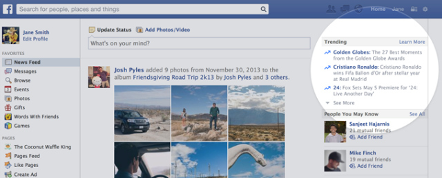 facebook trendfigyelésre