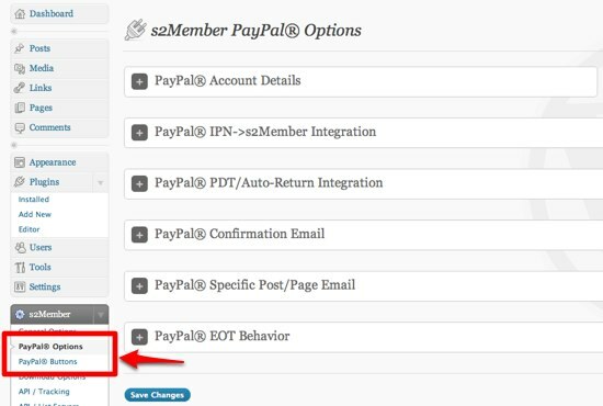 Hogyan hozzunk létre egy tagsággal rendelkező webhelyet a WordPress 07 s2Member PayPal beállításaival?