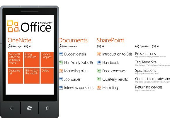 Használja a MIcrosoft Office alkalmazást a Windows Phone rendszeren