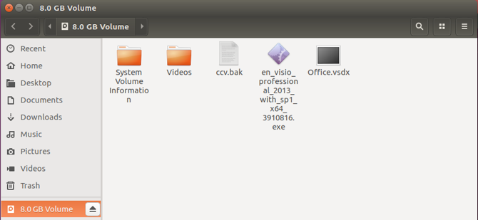 Az ubuntu usb gui észlelve