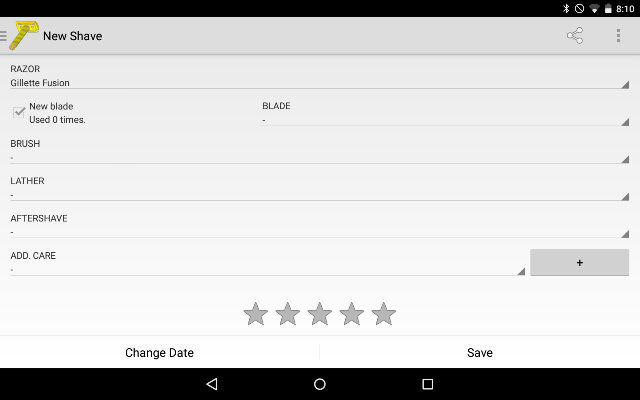 ShavingAndroidApps-borotvák Buddy-Rate