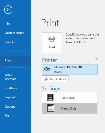 E-mailek mentése PDF formátumban a Windows 10 Windows10PDF alkalmazásban