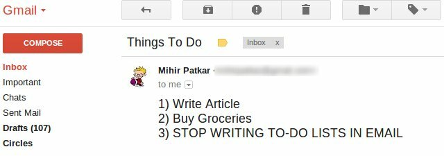 no-to-do listák-in-email