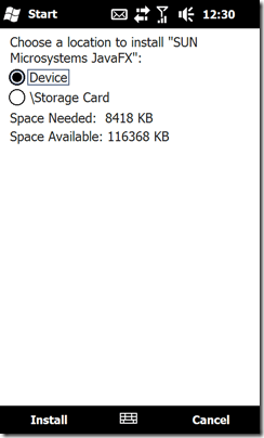 java Windows Mobile