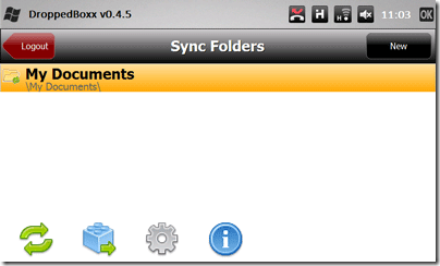DroppedBoxx - a Windows Mobile db8 nem hivatalos Dropbox kliense