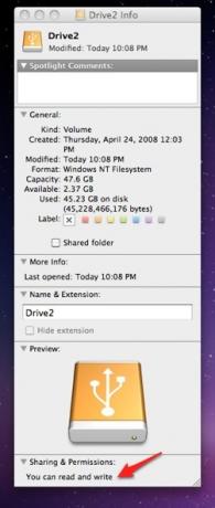 A világ leggyorsabb NTFS illesztőprogramja a Mac OS X-hez [Giveaway] DriveInfo