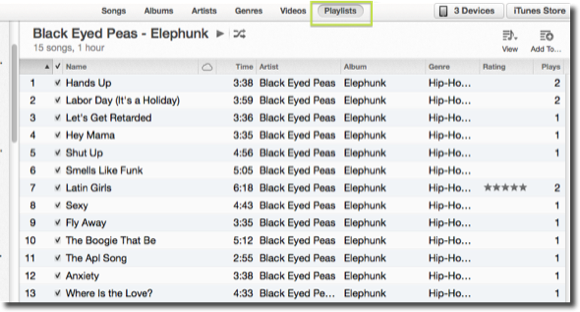 ITunes lejátszási listák