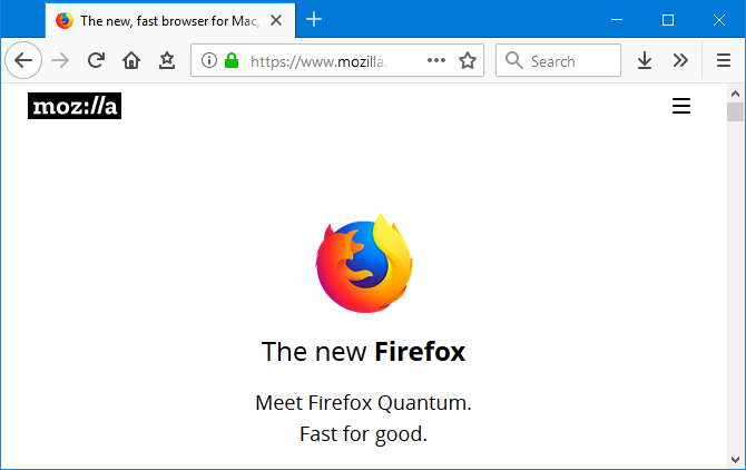 Firefox képernyőképe