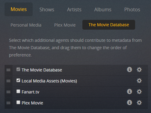 plex metaadatok