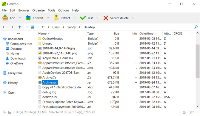 PeaZip RAR nyitó Windows