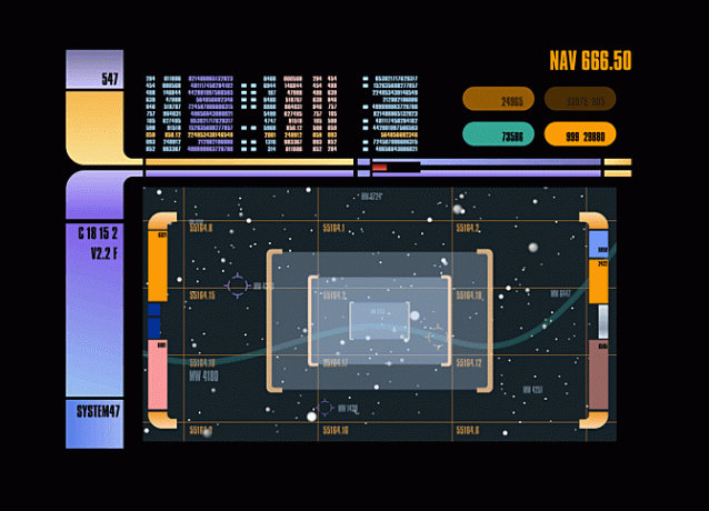 A 47-es rendszer egy Star Trek képernyővédő