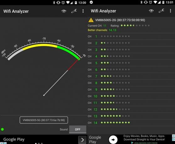Javítsa a Wi-Fi jelét otthon és kívül ezen Android alkalmazások Wi-Fi elemzőjének második képernyőképe segítségével