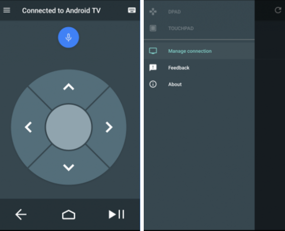 távirányító android tv alkalmazás