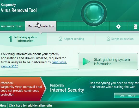 Ellenőrizze számítógépét gyorsan és ingyen a Kaspersky Virus Removal Tool scanner2 segítségével