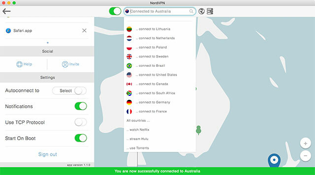 NordVPN for Mac: Az adatvédelem és a régiók egyszerű kezelése az OS X nordvpnomniboxban