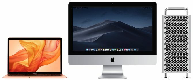 MacBook, iMac és Mac Pro számítógépek