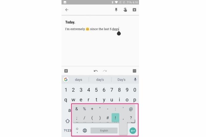 A gboard tippek gyorsabban íródnak be