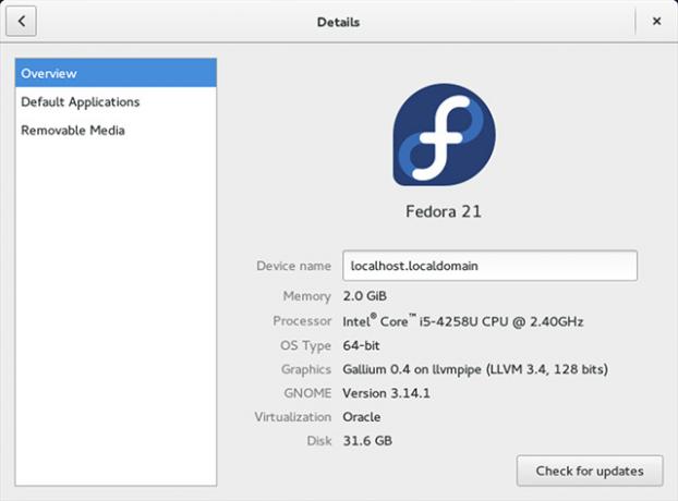 fedora21-verzió