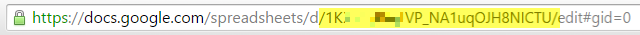 Google Táblázatok azonosítója