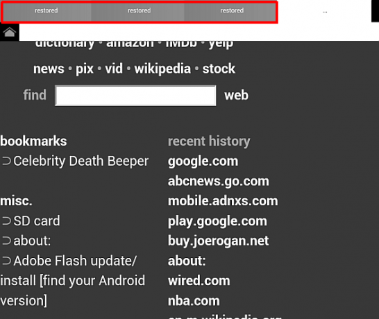 könnyű böngésző android