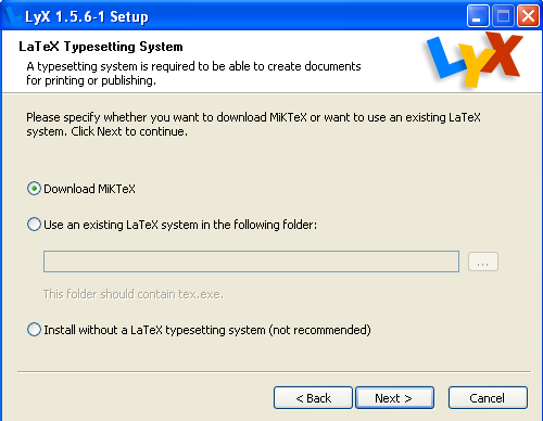 Lyx - Az Ultimate Scientific Paper Writing Tool telepíti a Lyx szoftvert