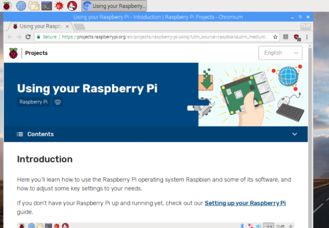 A Raspbian súgófájlokat tartalmaz a Raspberry Pi használatának megkezdéséhez