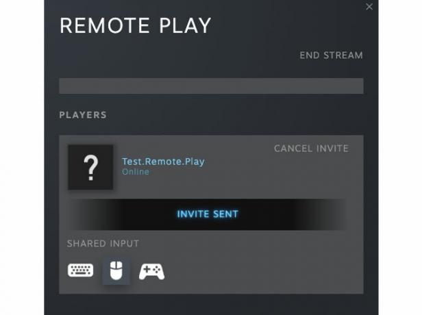 Példa arra, hogy a Remote Play képes irányítani a barátja interakcióit