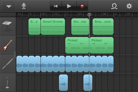 5 ok, amiért 5 dollárt költ a GarageBand-re iOS [iPad, iPhone és iPod Touch] garázs sáv-szekvencerként