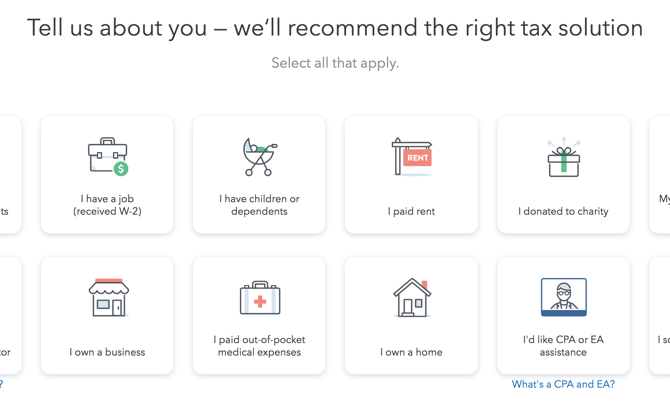 turbotax útmutató - válasszon kiadást