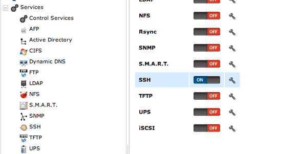 freenas szerver felépítése