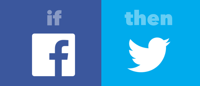 IFTTT Facebook Twitter