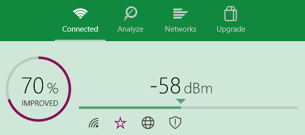 decibel észlelés wifi analizátor