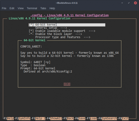 Saját Linux-kernel fordítása Hogyan készítsünk Nconfig F2-t