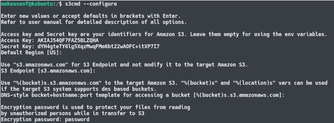 biztonsági másolat amazon s3 linux eszközről