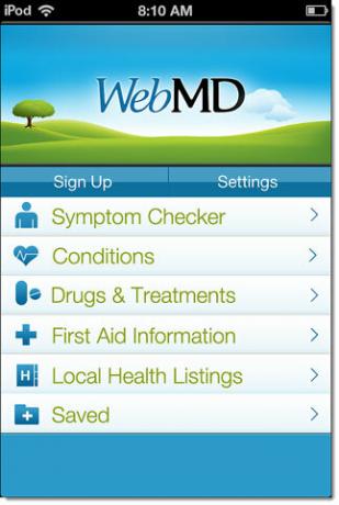 webmd alkalmazás