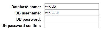 Wiki adatbázis létrehozása