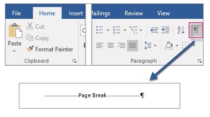 Microsoft Word 2016 - Oldalszünet