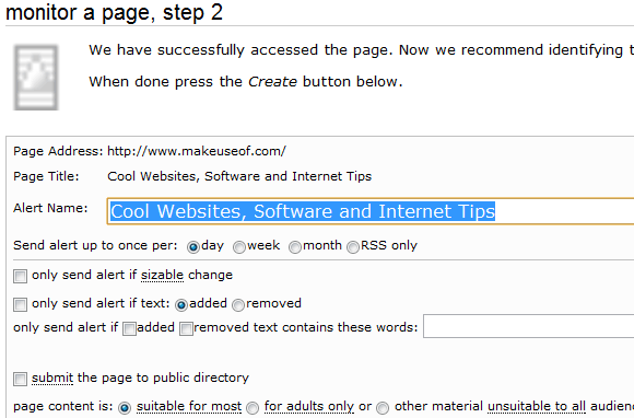 ChangeDetection: Webhelyfrissítési e-mail figyelmeztetések beszerzése changedetection1