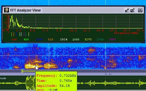 Sonogram Visible Voice - Erőteljes hang-spektrogram szoftver sono9